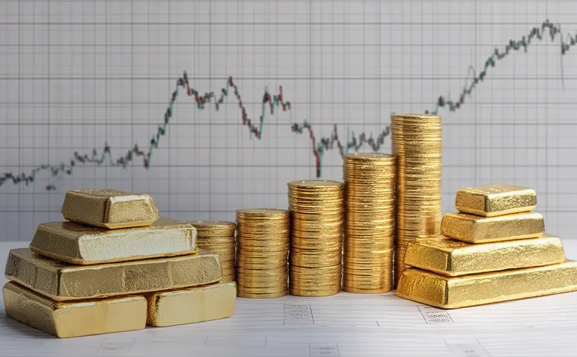 Gold Falls as Strong Dollar and Rate Outlook Weigh
